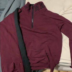 Half zip pull over
